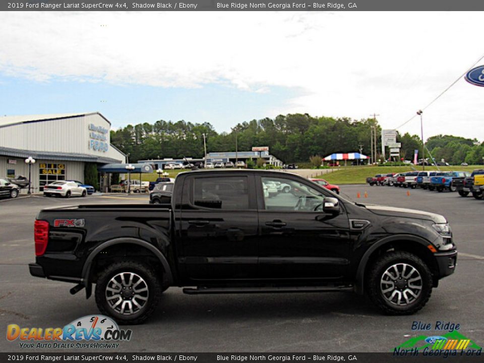 2019 Ford Ranger Lariat SuperCrew 4x4 Shadow Black / Ebony Photo #6