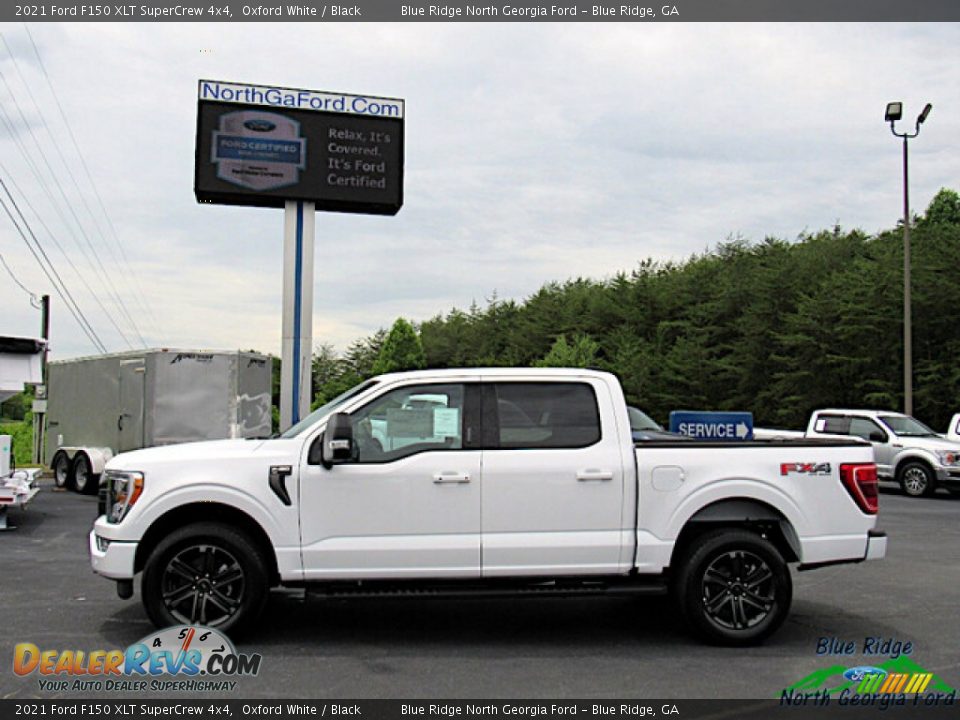 2021 Ford F150 XLT SuperCrew 4x4 Oxford White / Black Photo #2