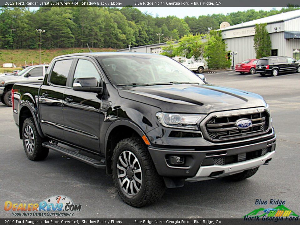 2019 Ford Ranger Lariat SuperCrew 4x4 Shadow Black / Ebony Photo #7