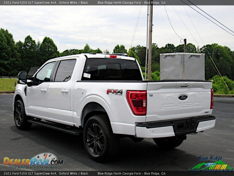 2021 Ford F150 XLT SuperCrew 4x4 Oxford White / Black Photo #3