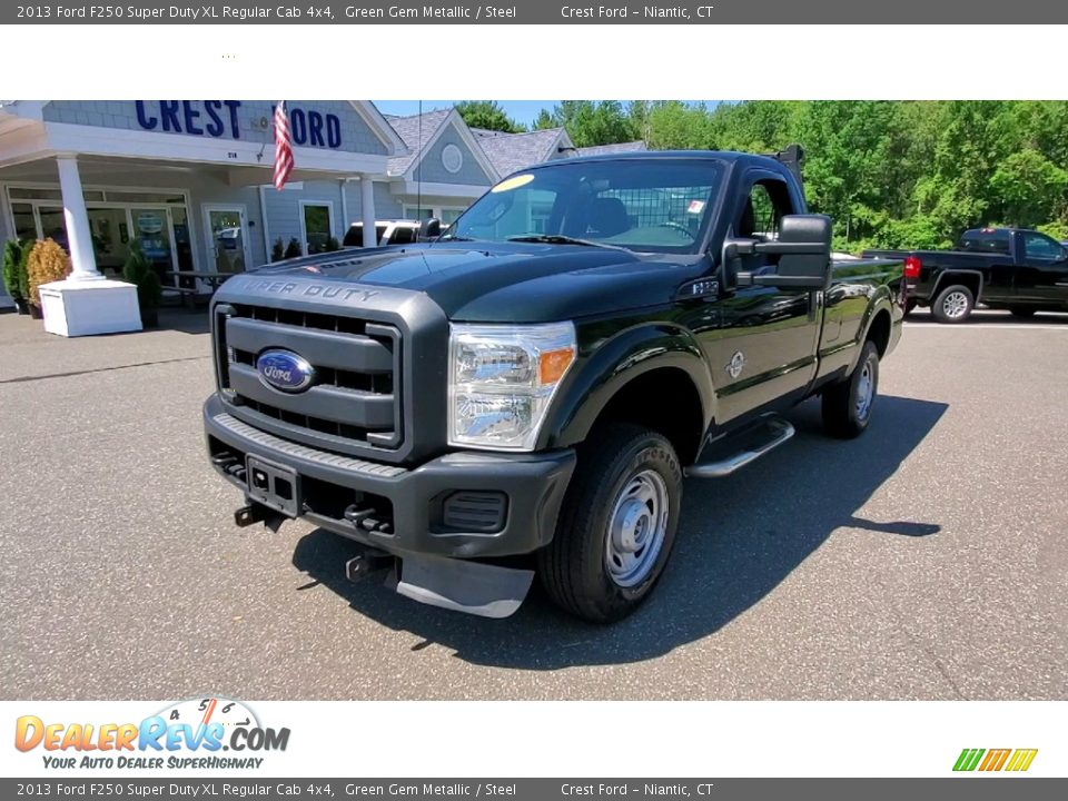 Green Gem Metallic 2013 Ford F250 Super Duty XL Regular Cab 4x4 Photo #3