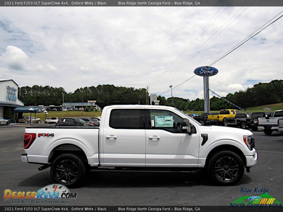 2021 Ford F150 XLT SuperCrew 4x4 Oxford White / Black Photo #6