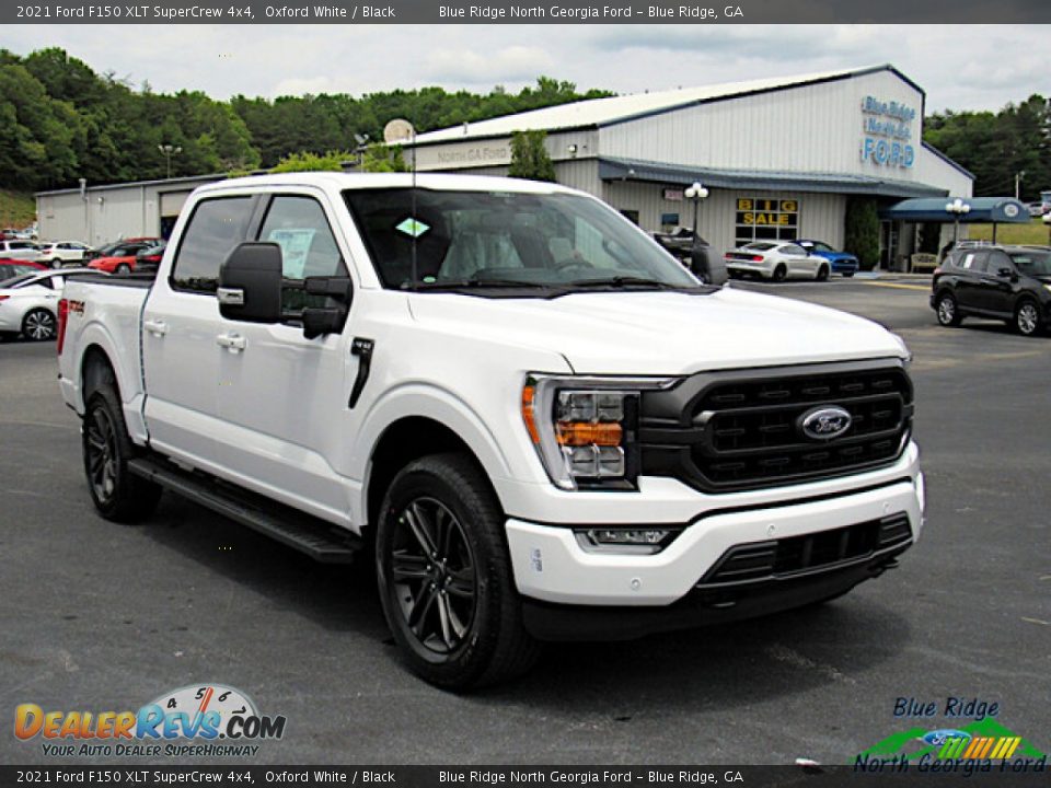 2021 Ford F150 XLT SuperCrew 4x4 Oxford White / Black Photo #7