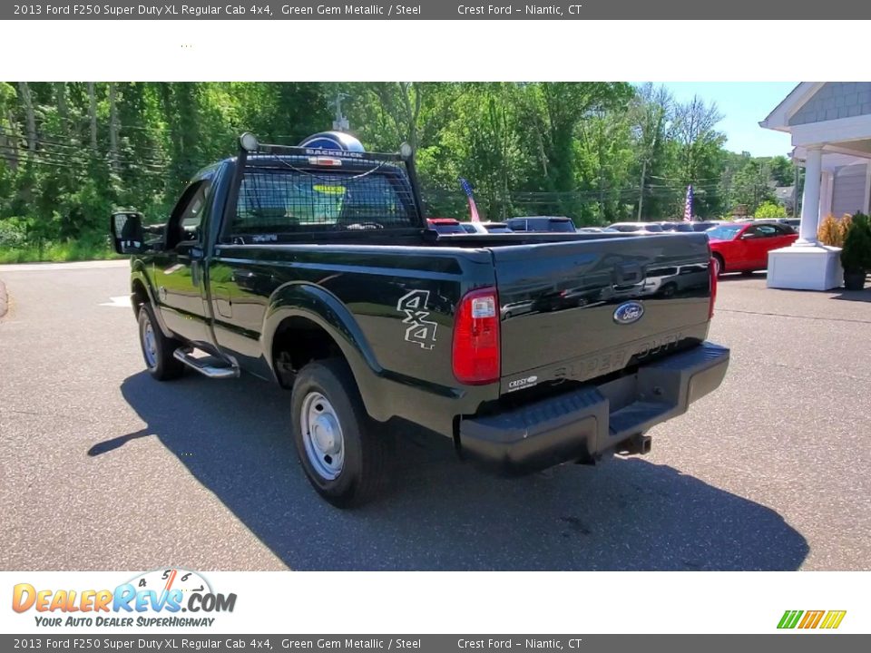 2013 Ford F250 Super Duty XL Regular Cab 4x4 Green Gem Metallic / Steel Photo #5