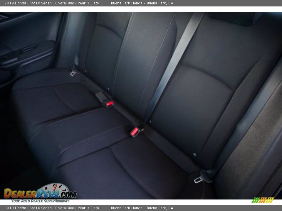 2019 Honda Civic LX Sedan Crystal Black Pearl / Black Photo #19