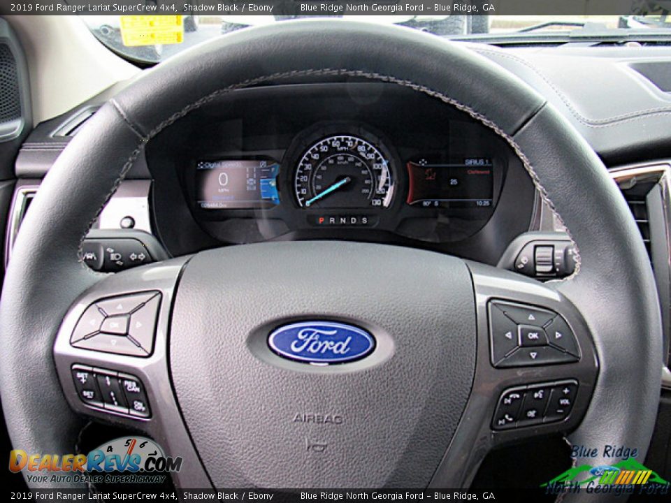 2019 Ford Ranger Lariat SuperCrew 4x4 Shadow Black / Ebony Photo #17