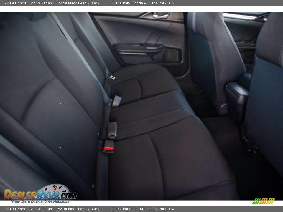 2019 Honda Civic LX Sedan Crystal Black Pearl / Black Photo #21