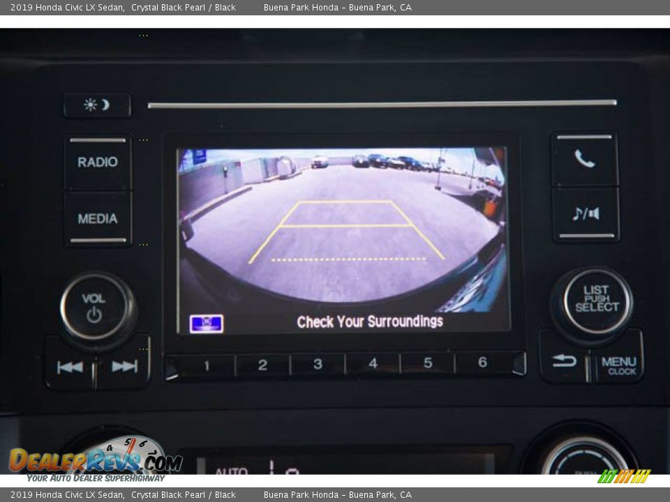 2019 Honda Civic LX Sedan Crystal Black Pearl / Black Photo #26