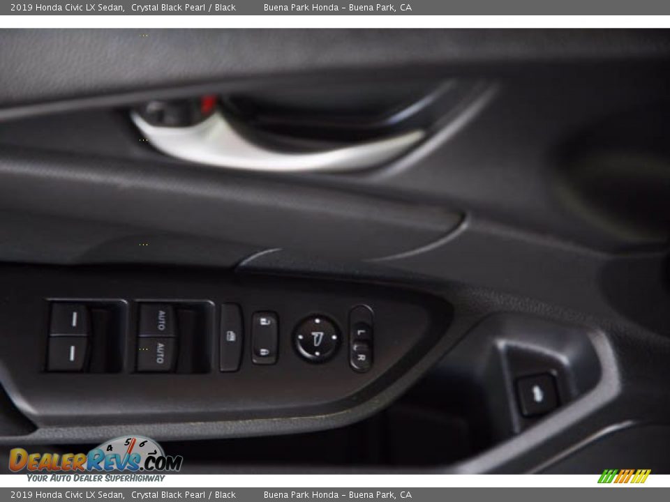 2019 Honda Civic LX Sedan Crystal Black Pearl / Black Photo #29