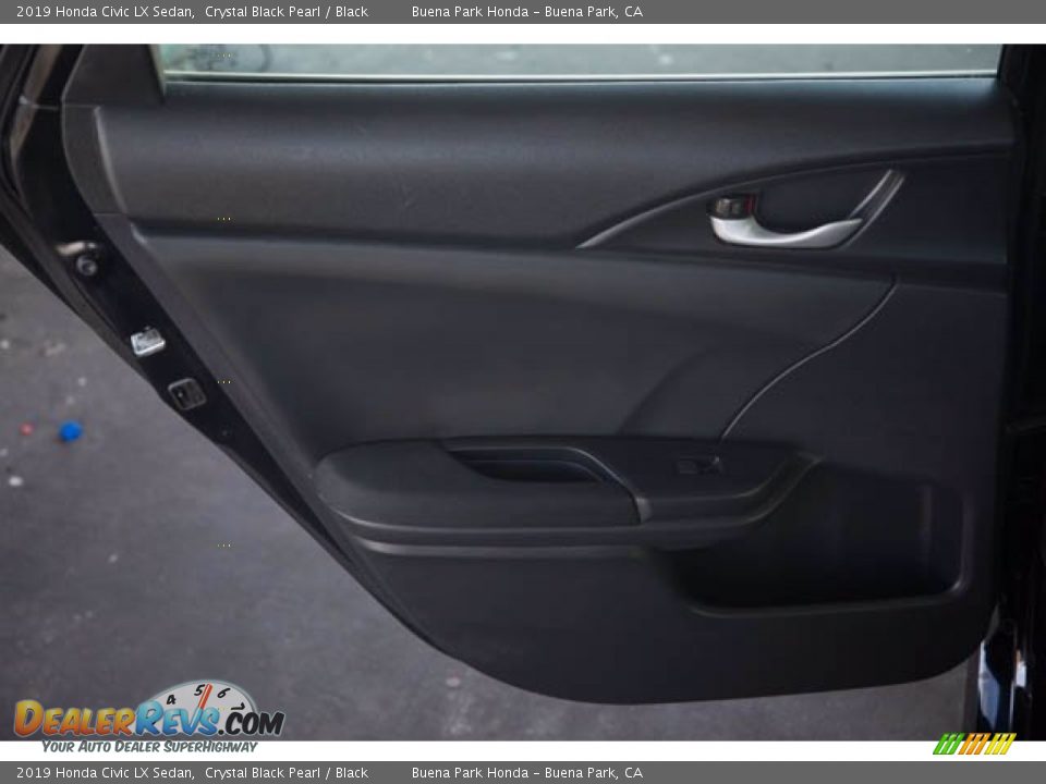 2019 Honda Civic LX Sedan Crystal Black Pearl / Black Photo #30