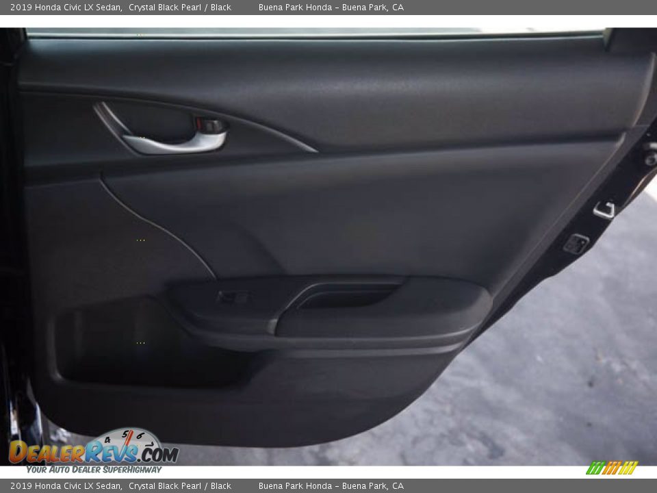 2019 Honda Civic LX Sedan Crystal Black Pearl / Black Photo #31