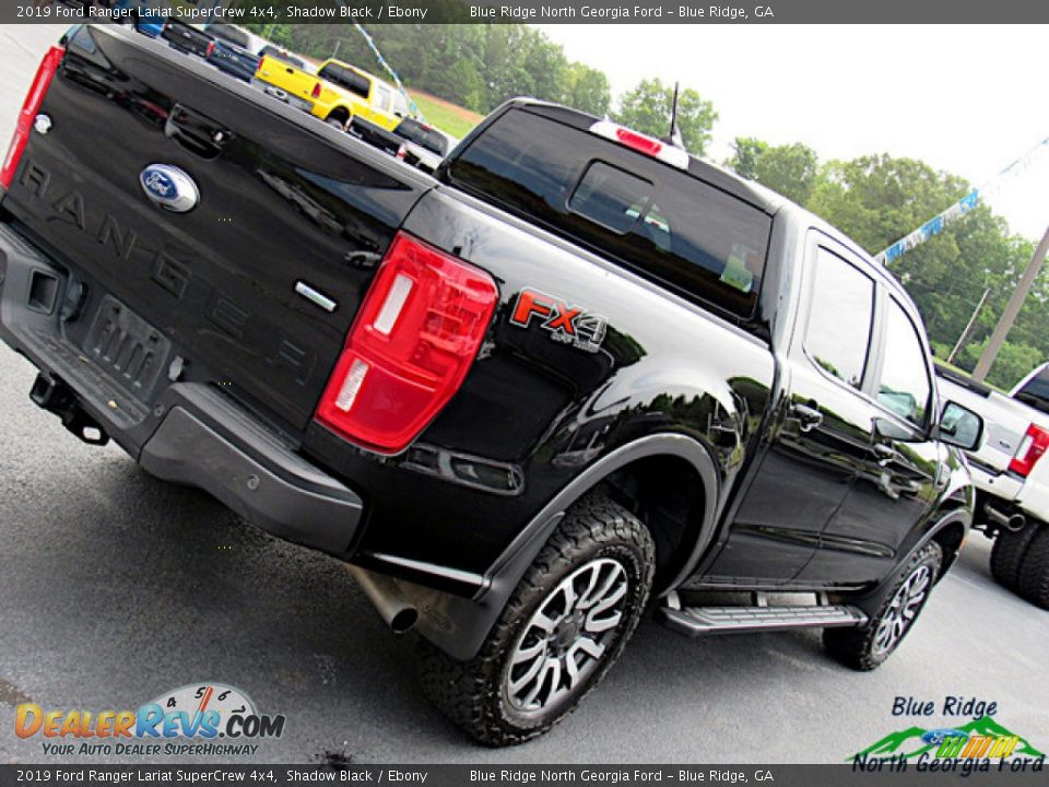 2019 Ford Ranger Lariat SuperCrew 4x4 Shadow Black / Ebony Photo #28