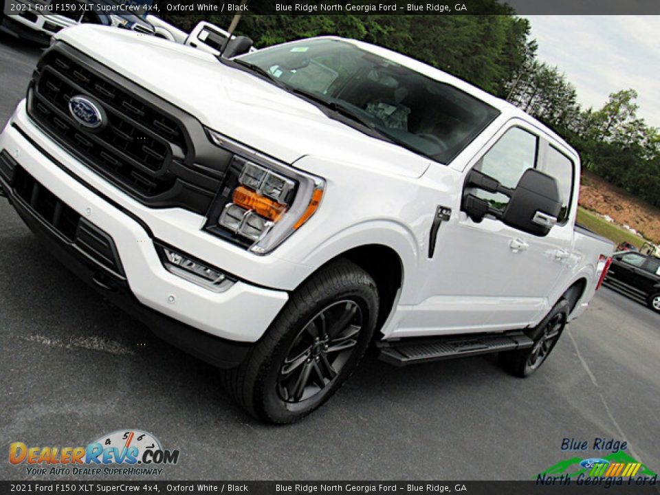 2021 Ford F150 XLT SuperCrew 4x4 Oxford White / Black Photo #24