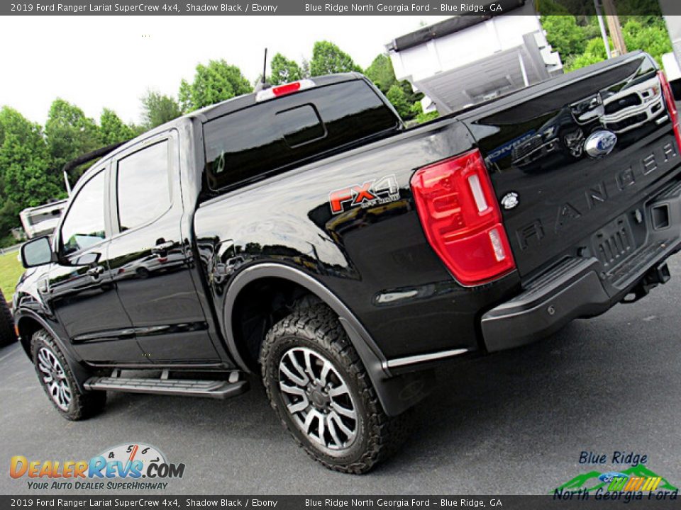 2019 Ford Ranger Lariat SuperCrew 4x4 Shadow Black / Ebony Photo #29