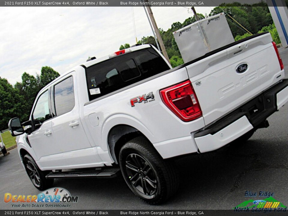 2021 Ford F150 XLT SuperCrew 4x4 Oxford White / Black Photo #27