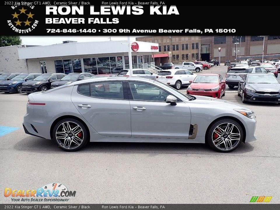 2022 Kia Stinger GT1 AWD Ceramic Silver / Black Photo #1