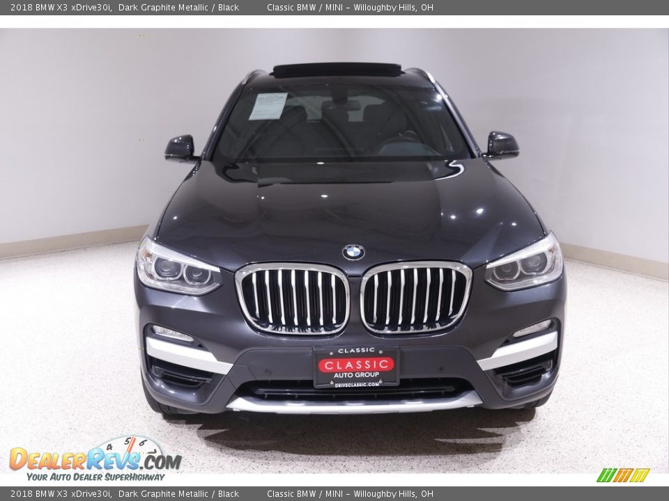 2018 BMW X3 xDrive30i Dark Graphite Metallic / Black Photo #2