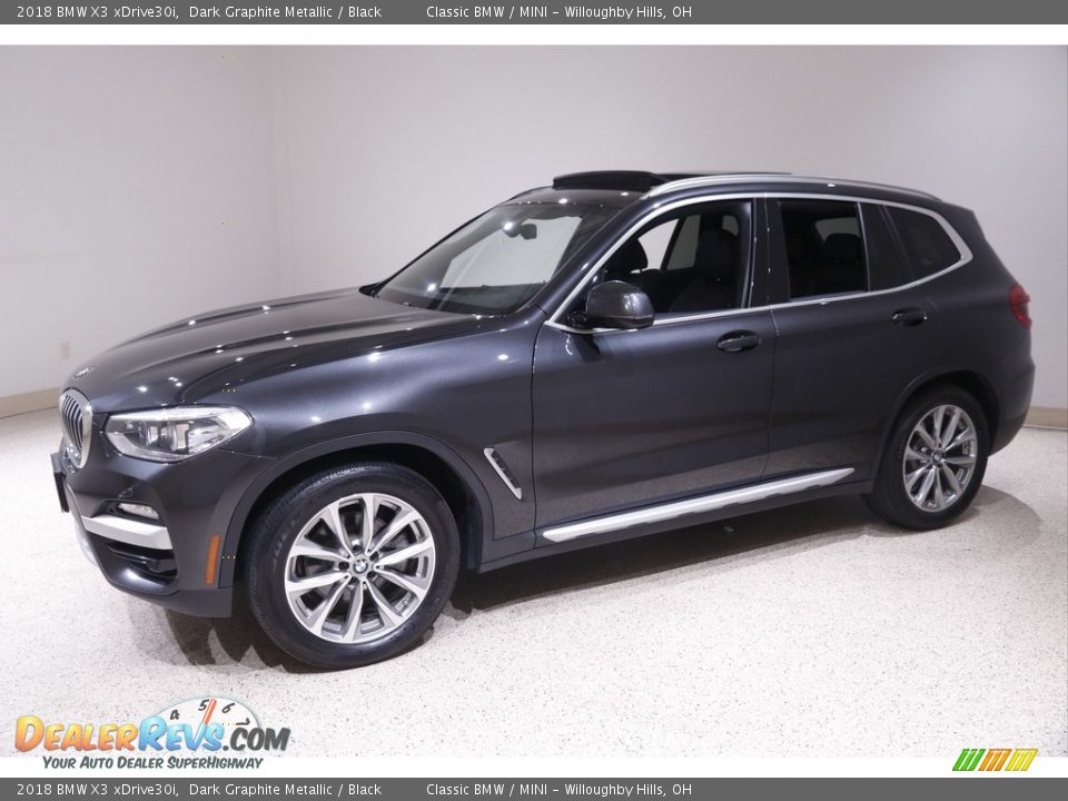 2018 BMW X3 xDrive30i Dark Graphite Metallic / Black Photo #3