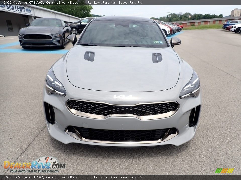 Ceramic Silver 2022 Kia Stinger GT1 AWD Photo #4