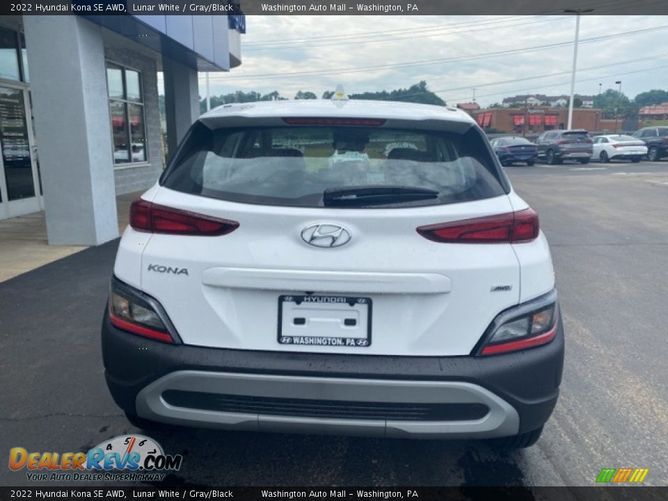 2022 Hyundai Kona SE AWD Lunar White / Gray/Black Photo #3