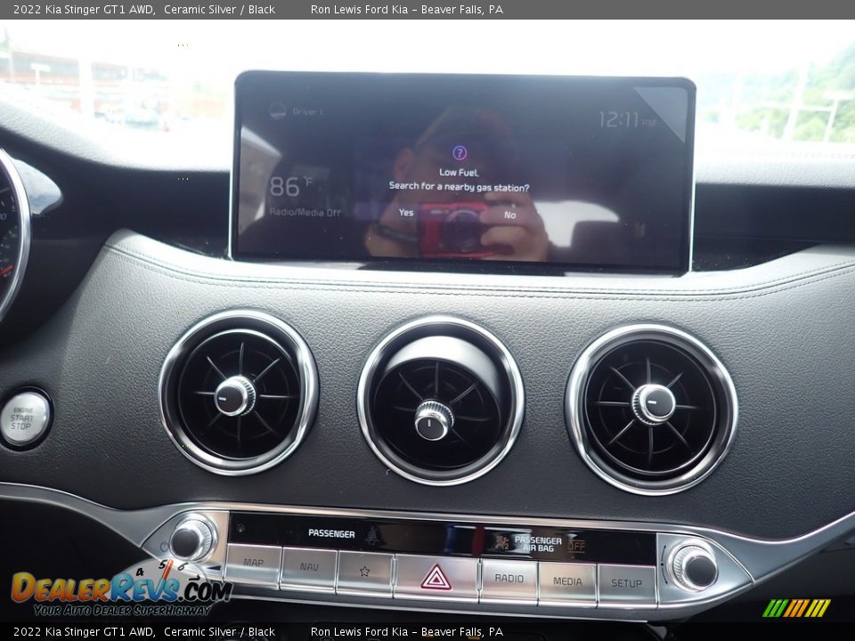 2022 Kia Stinger GT1 AWD Ceramic Silver / Black Photo #18