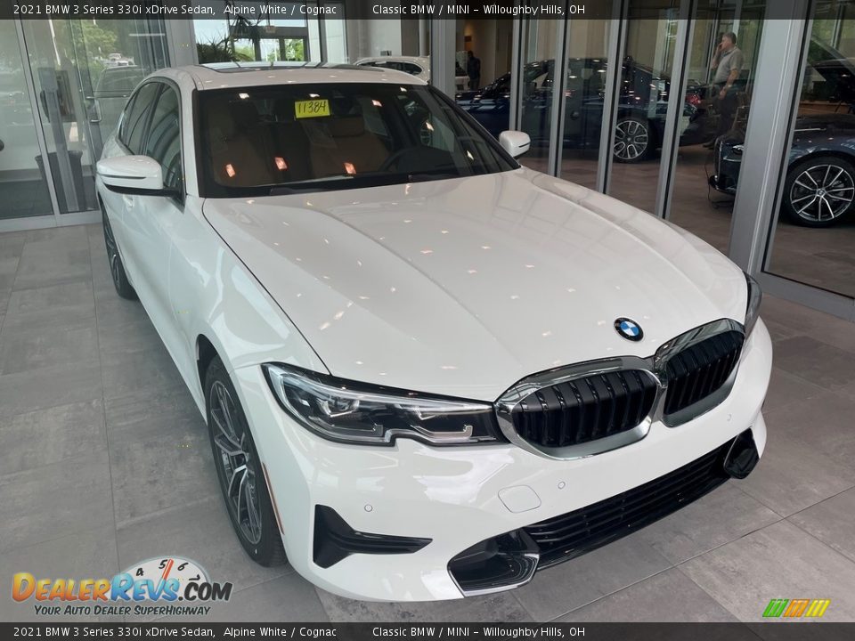 2021 BMW 3 Series 330i xDrive Sedan Alpine White / Cognac Photo #1