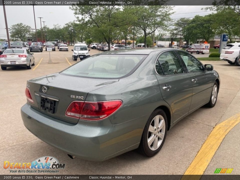 2005 Lexus ES 330 Oasis Green Pearl / Cashmere Photo #2
