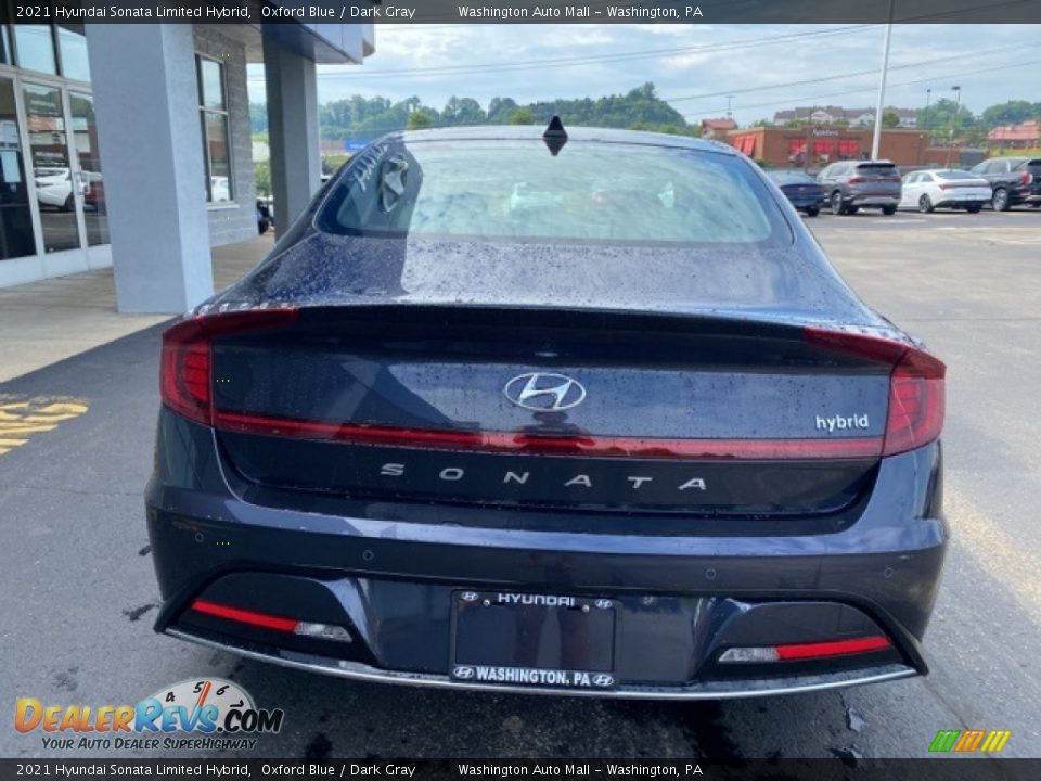 2021 Hyundai Sonata Limited Hybrid Oxford Blue / Dark Gray Photo #3