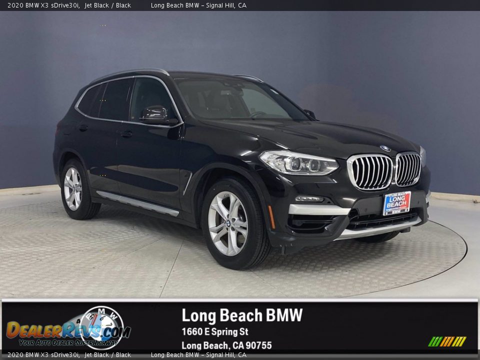 2020 BMW X3 sDrive30i Jet Black / Black Photo #1