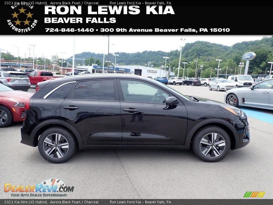 2021 Kia Niro LXS Hybrid Aurora Black Pearl / Charcoal Photo #1