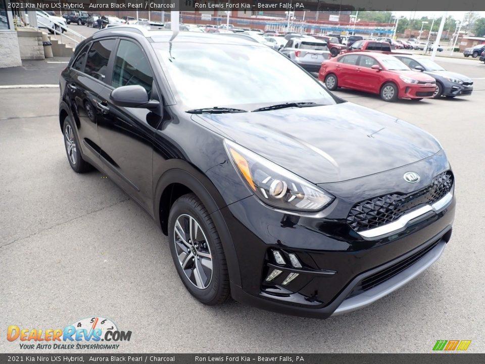 2021 Kia Niro LXS Hybrid Aurora Black Pearl / Charcoal Photo #3