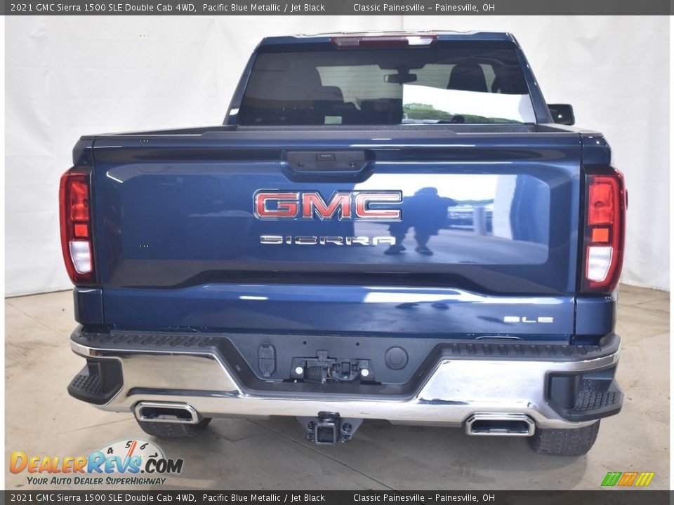 2021 GMC Sierra 1500 SLE Double Cab 4WD Pacific Blue Metallic / Jet Black Photo #3