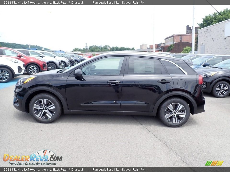 2021 Kia Niro LXS Hybrid Aurora Black Pearl / Charcoal Photo #6