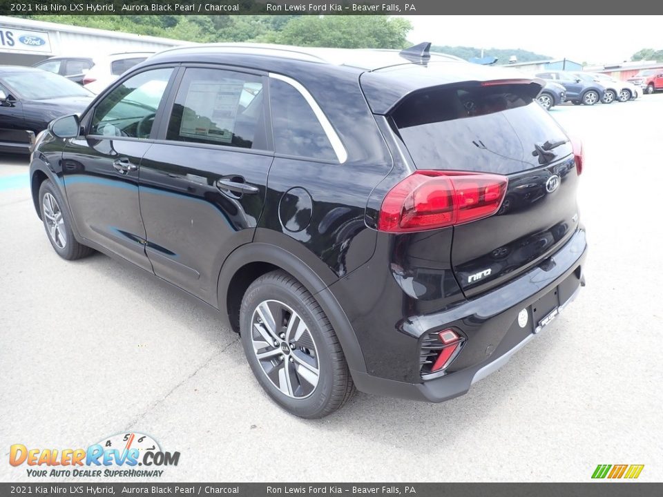 2021 Kia Niro LXS Hybrid Aurora Black Pearl / Charcoal Photo #7