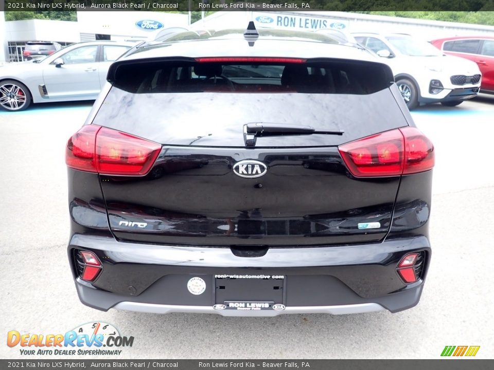 2021 Kia Niro LXS Hybrid Aurora Black Pearl / Charcoal Photo #8