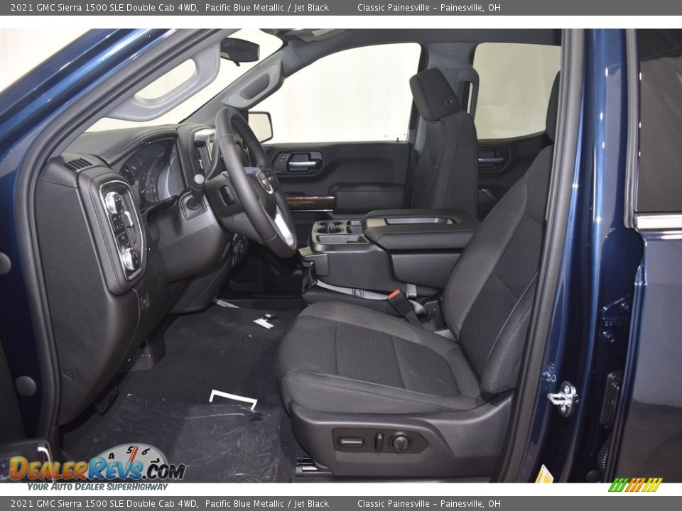 2021 GMC Sierra 1500 SLE Double Cab 4WD Pacific Blue Metallic / Jet Black Photo #6