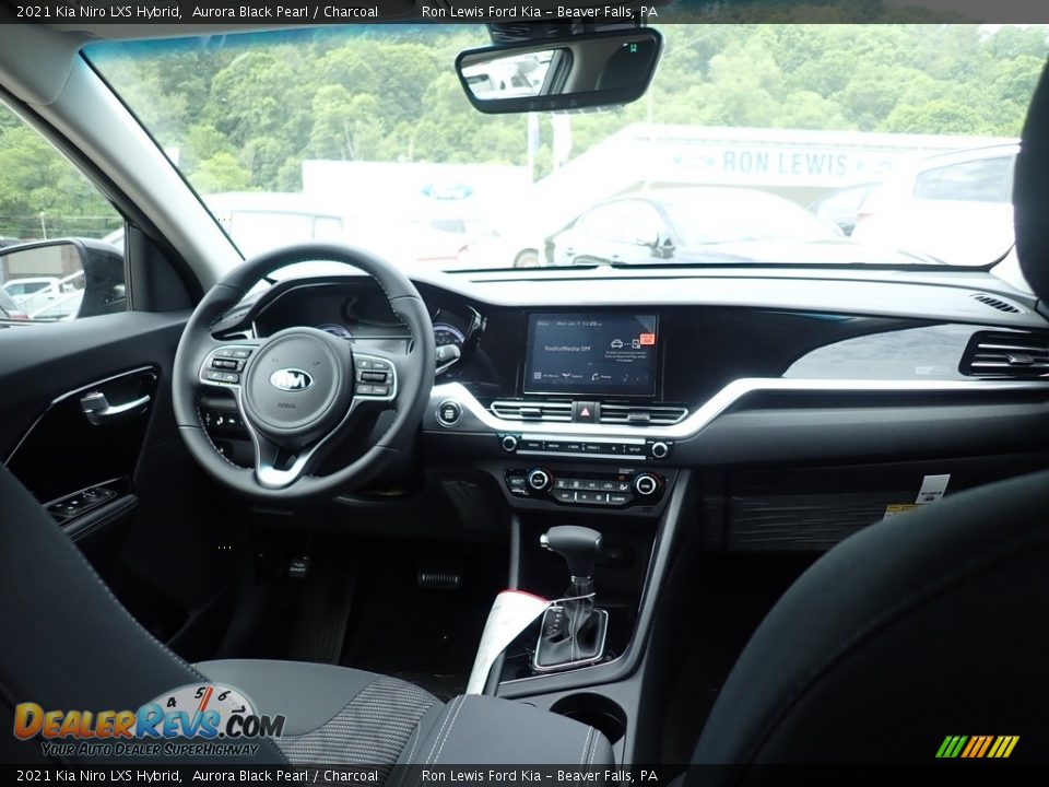 2021 Kia Niro LXS Hybrid Aurora Black Pearl / Charcoal Photo #11