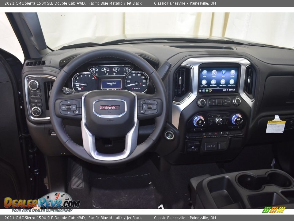 2021 GMC Sierra 1500 SLE Double Cab 4WD Pacific Blue Metallic / Jet Black Photo #10