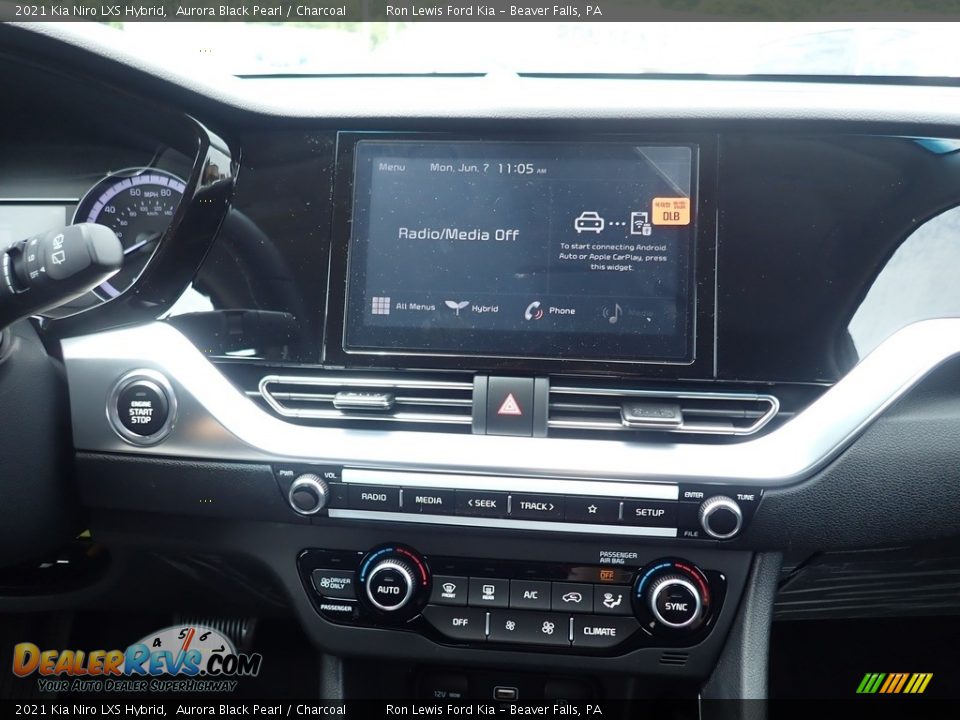 2021 Kia Niro LXS Hybrid Aurora Black Pearl / Charcoal Photo #18