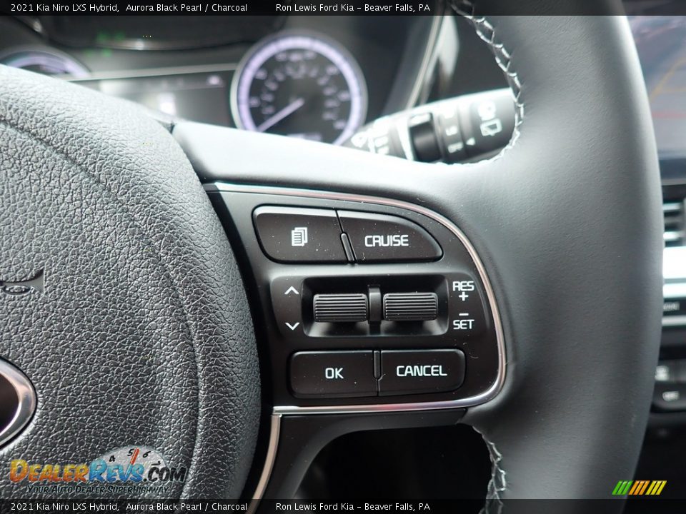 2021 Kia Niro LXS Hybrid Aurora Black Pearl / Charcoal Photo #20
