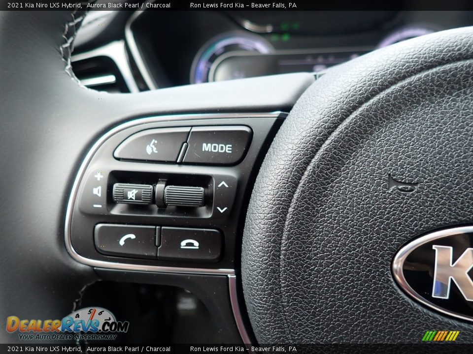 2021 Kia Niro LXS Hybrid Aurora Black Pearl / Charcoal Photo #21