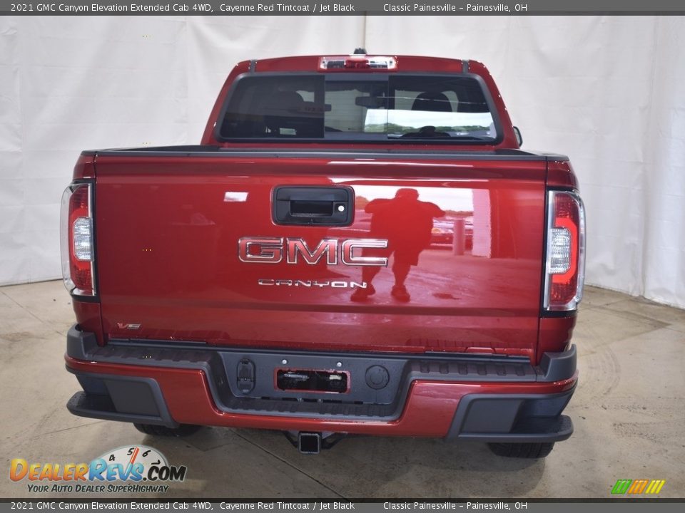 2021 GMC Canyon Elevation Extended Cab 4WD Cayenne Red Tintcoat / Jet Black Photo #3