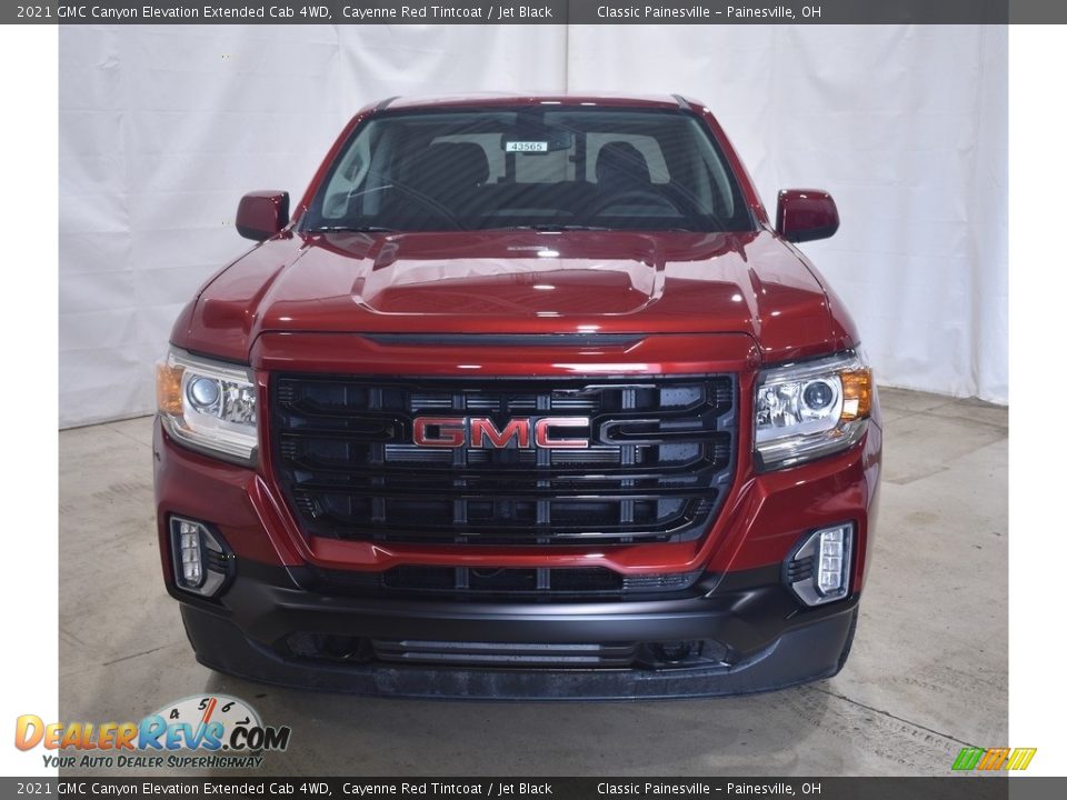 2021 GMC Canyon Elevation Extended Cab 4WD Cayenne Red Tintcoat / Jet Black Photo #4