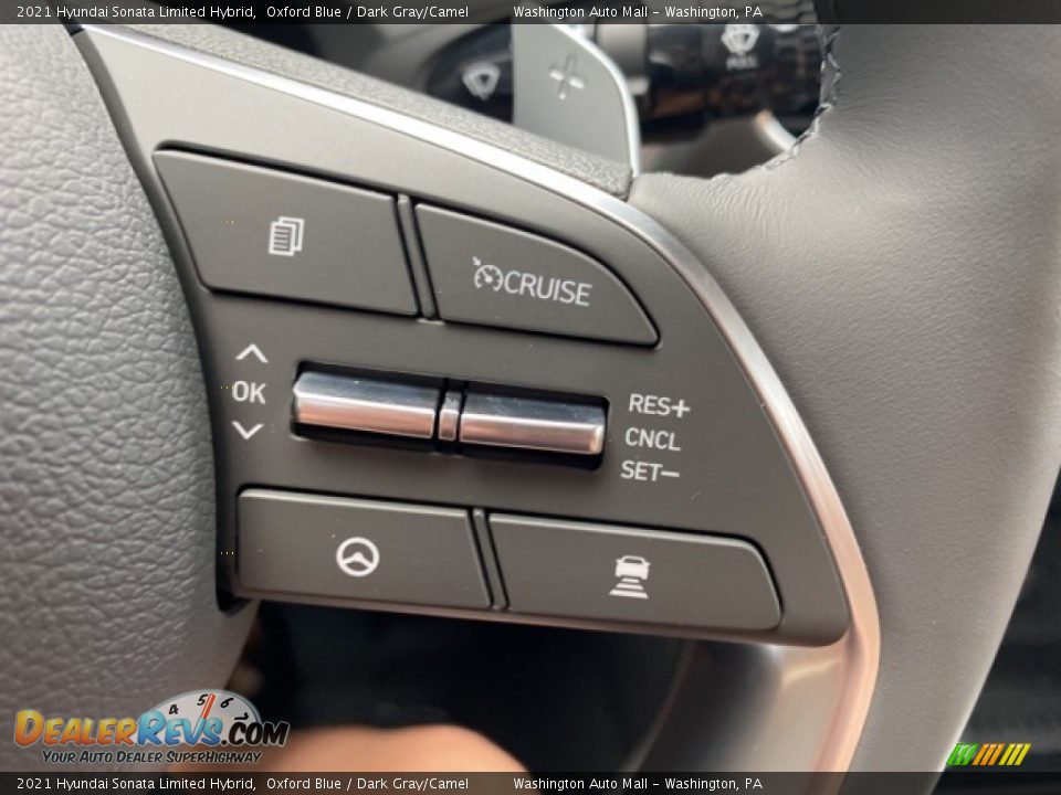 2021 Hyundai Sonata Limited Hybrid Steering Wheel Photo #14