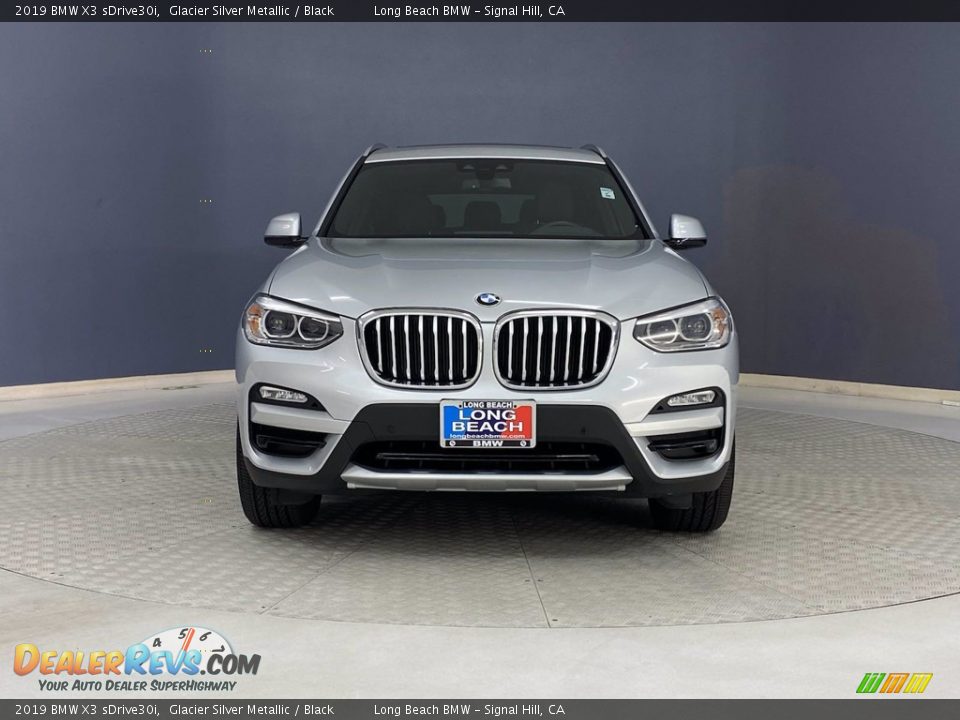 2019 BMW X3 sDrive30i Glacier Silver Metallic / Black Photo #2