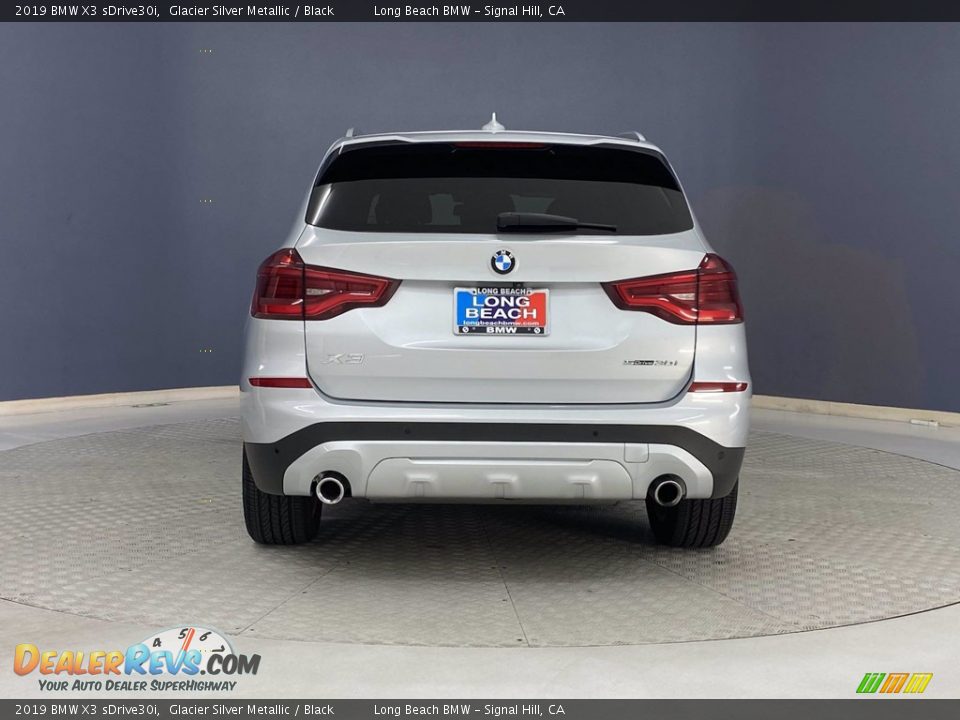 2019 BMW X3 sDrive30i Glacier Silver Metallic / Black Photo #4