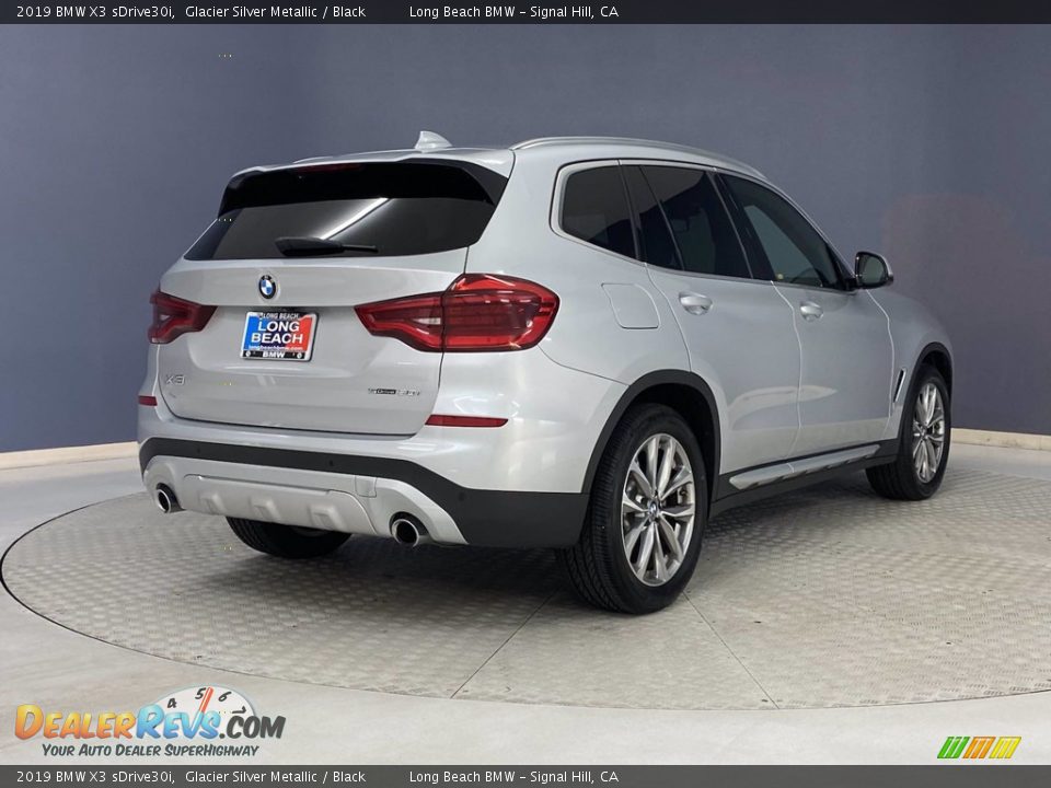 2019 BMW X3 sDrive30i Glacier Silver Metallic / Black Photo #5