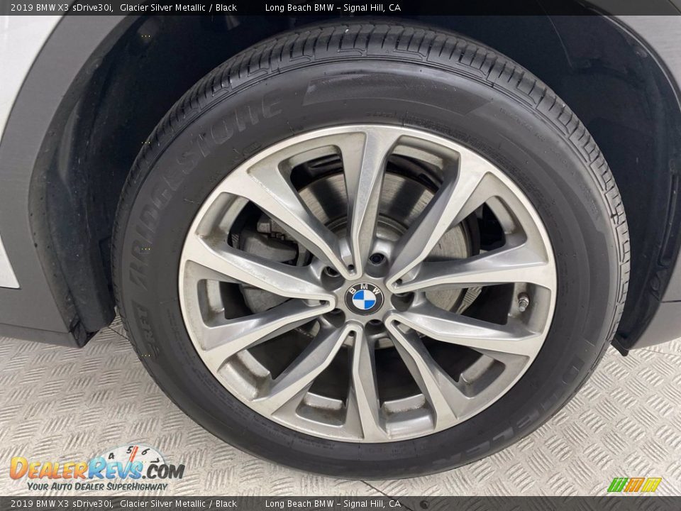 2019 BMW X3 sDrive30i Glacier Silver Metallic / Black Photo #6