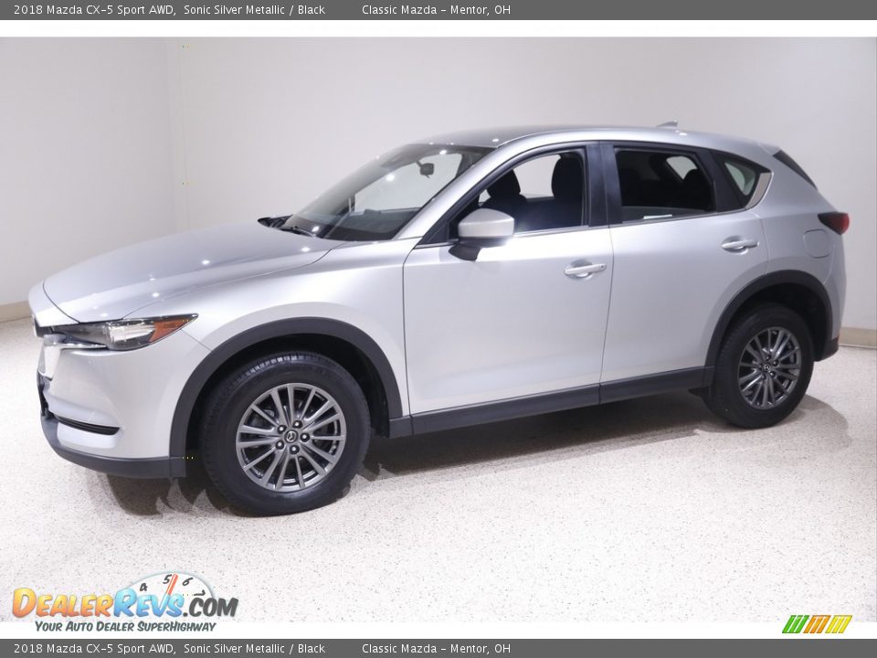 2018 Mazda CX-5 Sport AWD Sonic Silver Metallic / Black Photo #3