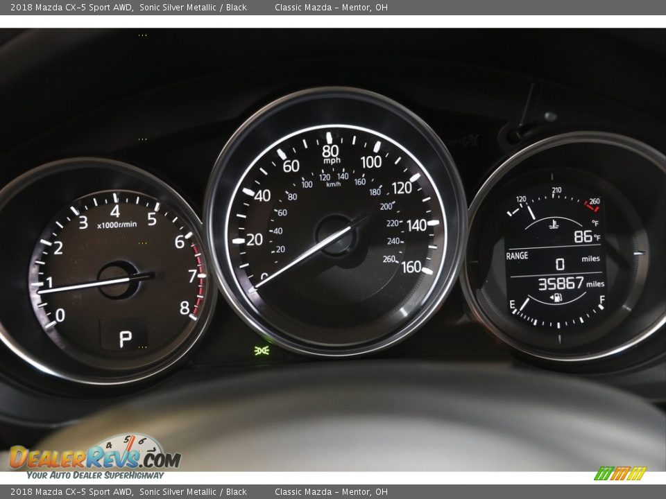 2018 Mazda CX-5 Sport AWD Sonic Silver Metallic / Black Photo #8